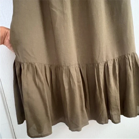 J. Marie Oaxaca Embroidered Floral
Olive Green Pink Ruffle Mini Dress Size M - Picture 7 of 11